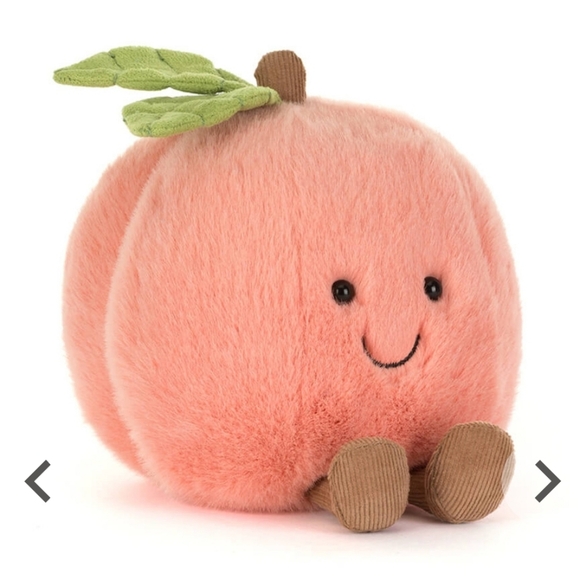 NWT Jellycat Amuseables Peach Plush Toy - Picture 9 of 9